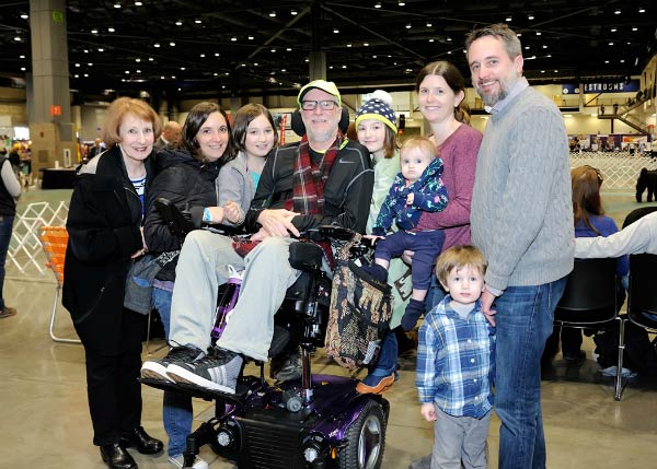 Randy at Seattle Kennel Club Dog Show With Family