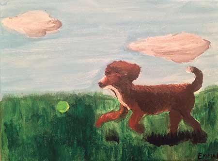 AKC Dog Days of Summer Art contest EMMA