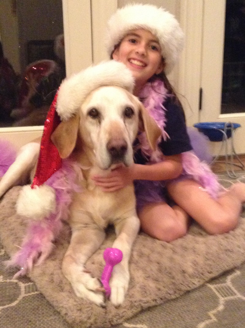 Katherin Finley with Labrador Retriever