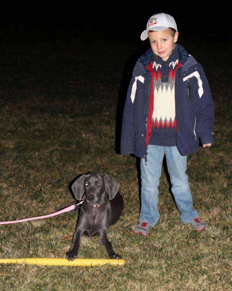 Matthew Crisci with his puppy Penelope