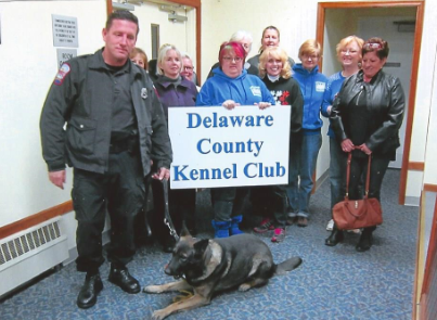 Delaware County Kennel Club members with Nikko