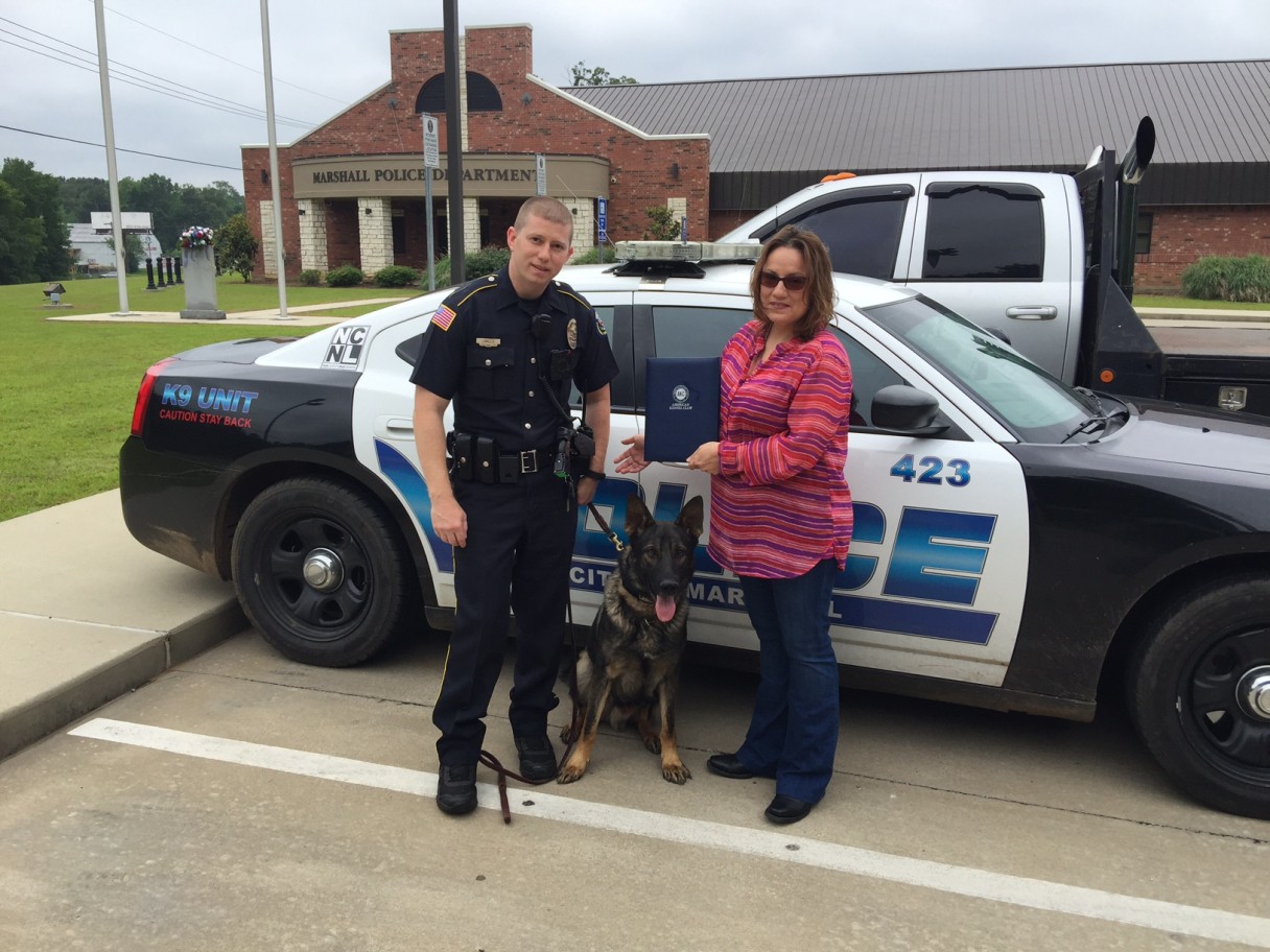 Officer Mills and Zorro