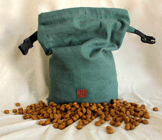 canvas dog treat bag