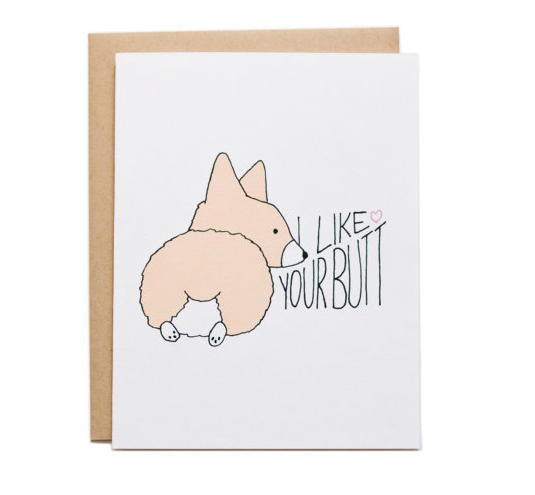 corgi greeting card