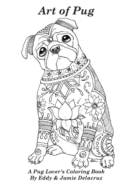 pug coloring book