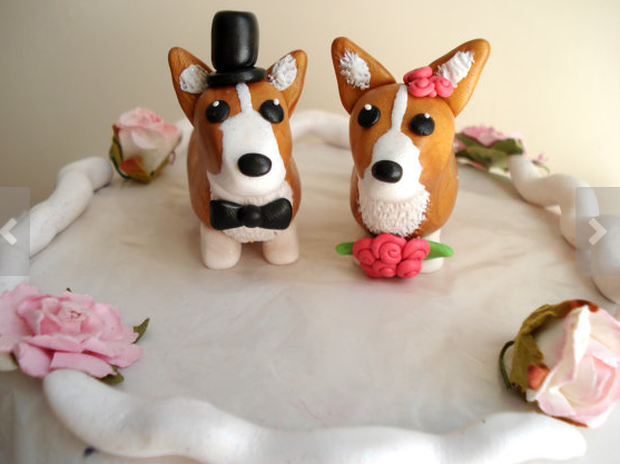 corgi wedding toppers 