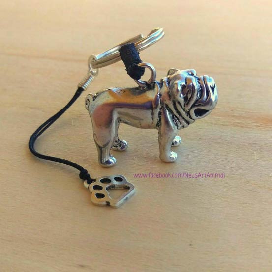 bulldog keychain